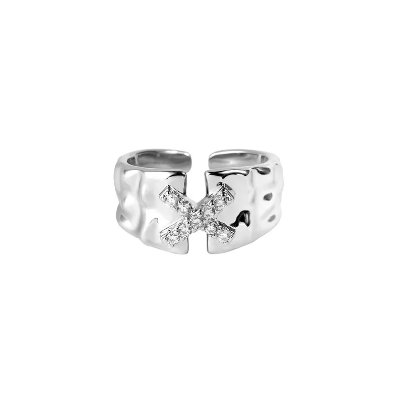 Silver Cross Ring