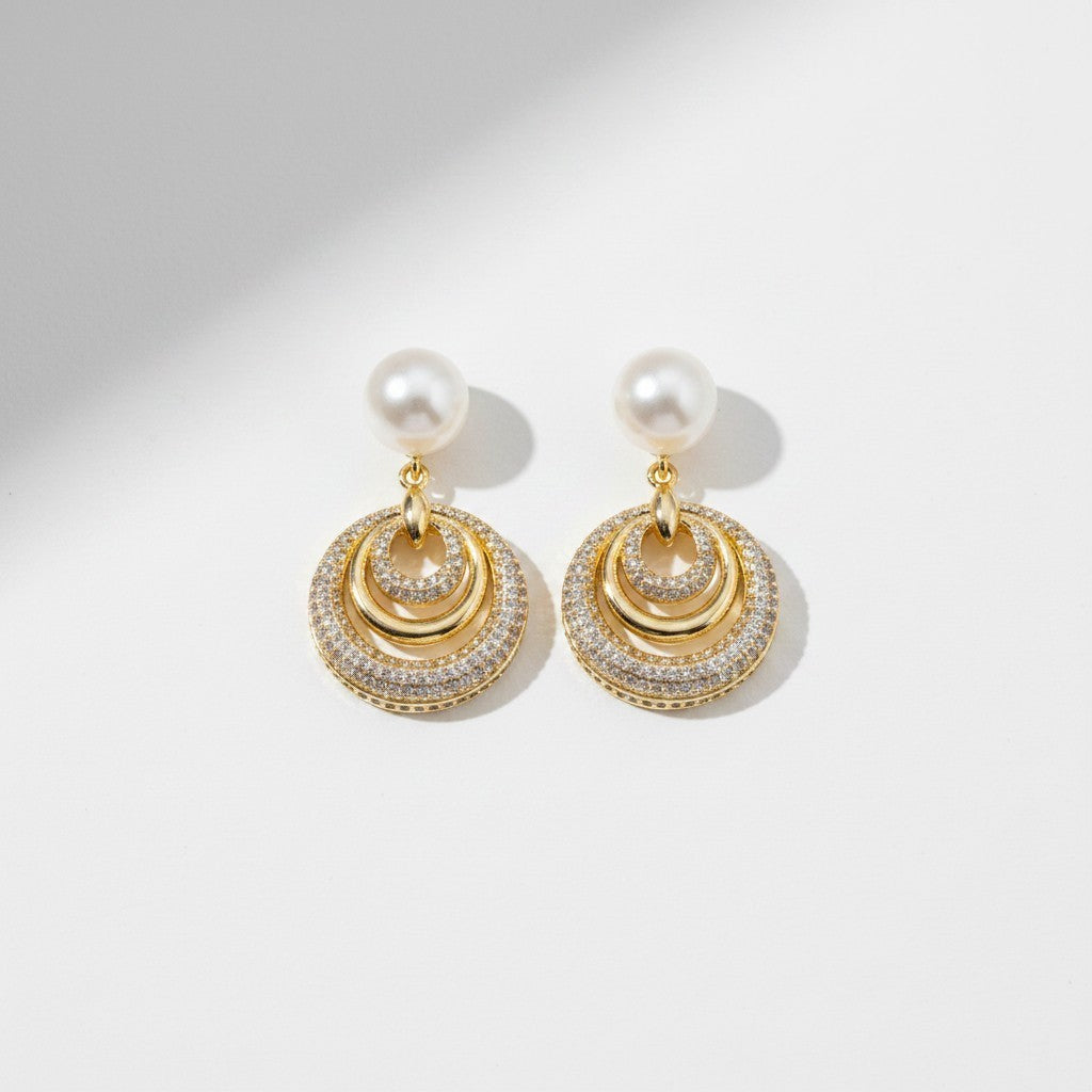 Gold Retro Earrings