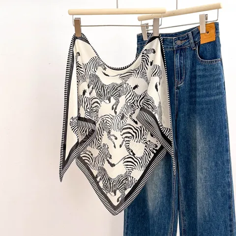 Zebra Triangle Scarf